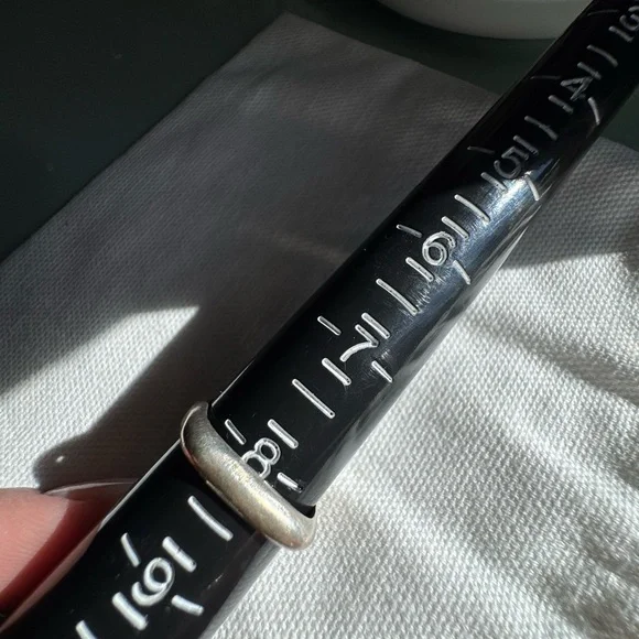 Vintage Sterling silver and jade adjustable size ring - Picture 14 of 14